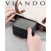 Vlando Travel Jewelry Case with 16 Earring Plates,Small Travel Jewelry