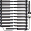 Toukioo Black Cable Railing Hardware Kit, for 3/16 Cable Railing