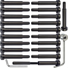 Toukioo Black Cable Railing Hardware Kit, for 3/16 Cable Railing System, for Metal & Wood Post, Stainless Steel Hidden Stud Tensioner 20 Pcs