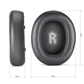 Everest 750 750NC Ersatz-Ohrpolster, kompatibel mit JBL Everest Elite 750 750NC Over-Ear-Bluetooth-Headset, weiches Leder, hochdichter Schaumstoff mit Geräuschunterdrückung, zusätzliche Dicke