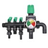 3-Way Garden Hose Splitter, Agricultural Water Hose Splitter with Shut