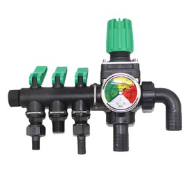 3-Way Garden Hose Splitter, Agricultural Water Hose Splitter with Shut Off Valve, Water Shut Off Tool for Drip Irrigation Garden Lawns
