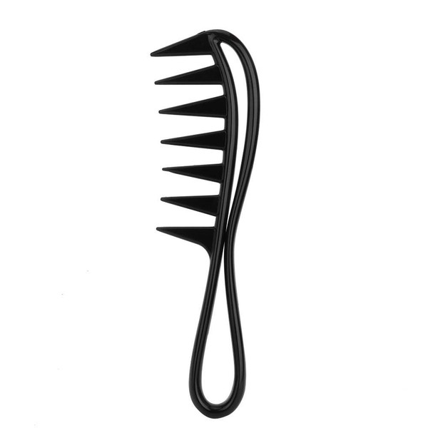 Peine de Dientes Anchos, 2Pcs Salon Wide Teeth Shark Comb