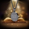 seensea Sports Pendant Necklace Black Soccer Inspirational Bible Verse Luke