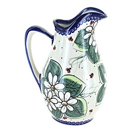 Polish Pottery Ladybug Pitcher