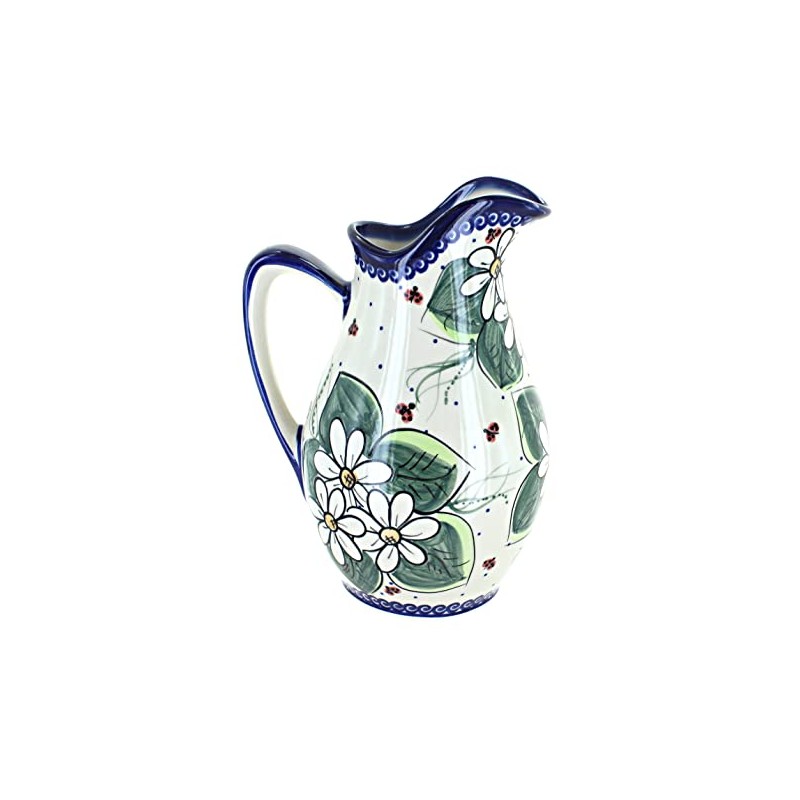 Polish Pottery Ladybug Pitcher