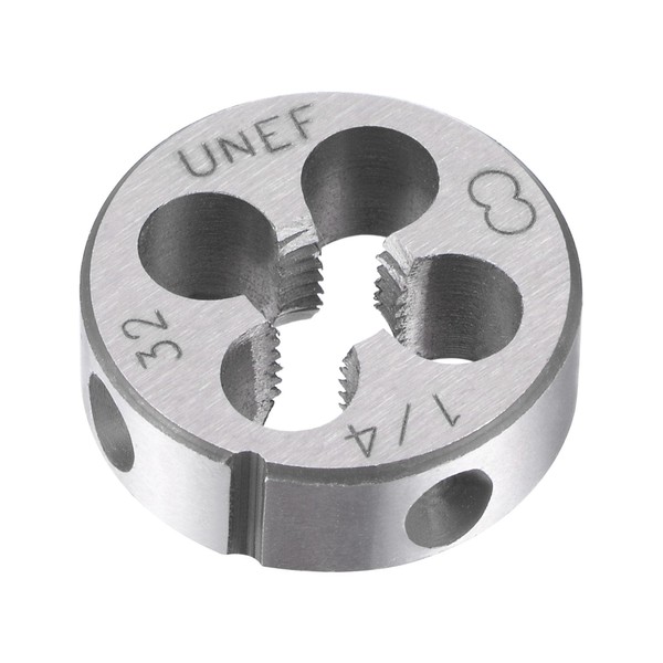 sourcing map Round Die 1/4"-32 UNEF Alloy Machine Thread Repair