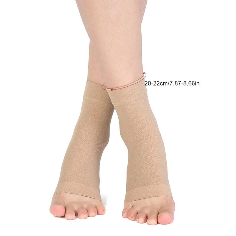 IKOPFLN 1 Pair Ankle Support Gel Heel Socks Ankle Protection