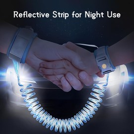 XYTAHDM Children's Lead with Wrist Strap, 1.5 m Inductive Baby Anti-Lost Belt, Anti-Lost Wrist Belt Lead for Children, Wrist Belt Children's Lead (Blue)