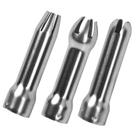 Set of 3 Cream Dispenser, Stainless Steel Cream Dispenser, Replacement Parts, Cream Dispenser, Baking Tool, Stainless Steel, Universal Cream Dispenser Accessories, Stainless Steel Cream Dispenser