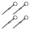 Priostahl 641 _ 4 Eye Bolt Screw Ring Nut Stainless