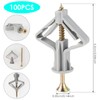 100Pcs Expanded Plasterboard Anchor Metal Drywall Anchor Kit High Strength