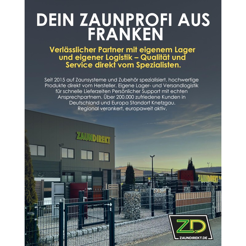 Zaundirekt Corner Connector Double Rod Mat Fence Pack of 10