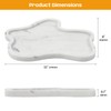 Carrara White Marble Tray, 11"X8" Vanity Decorative Marble Tray