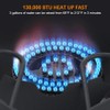 Camplux Propane Burner 130,000 BTU, Single Gas Burners, Outdoor Stove