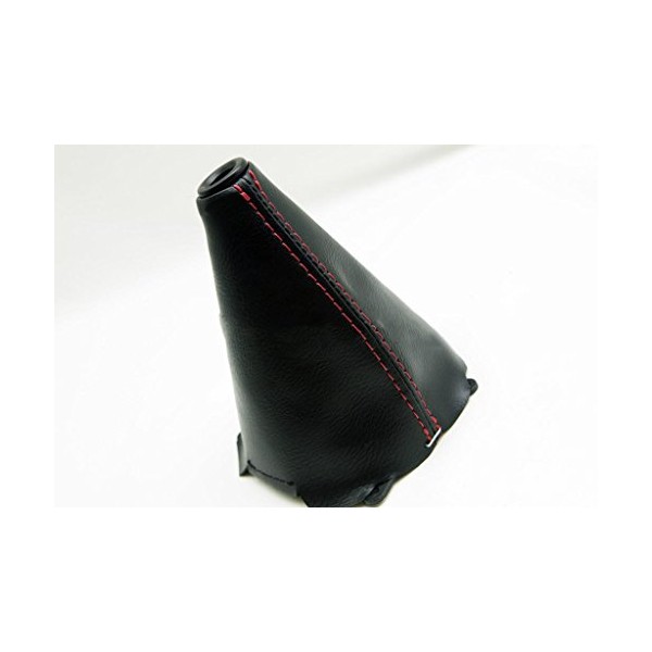 DSV Fits 2006-2011 Honda Civic SI Synthetic Leather Manual Shift Boot with Red Stitching (Vinyl Part Only)