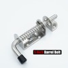 JQK Spring Loaded Latch Pin, 304 Stainless Steel Barrel Bolt