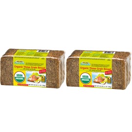 Mestemacher Whole Grain Bread (Organic Three Grain, 17.6 oz, pack of 2)