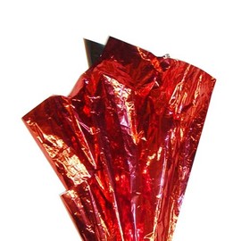 Crown Display Red Metallic Wrap Paper (4 Sheets)