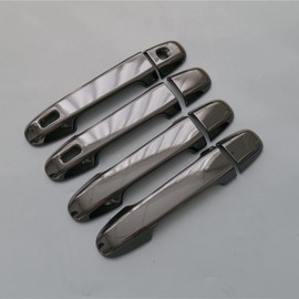 ZiWen Sport Gloss Black Print Door Handle Cover Trim for Subaru Forester Asent BRZ Impreza 2019 2020 2021 2022 2023 2024 (Black)