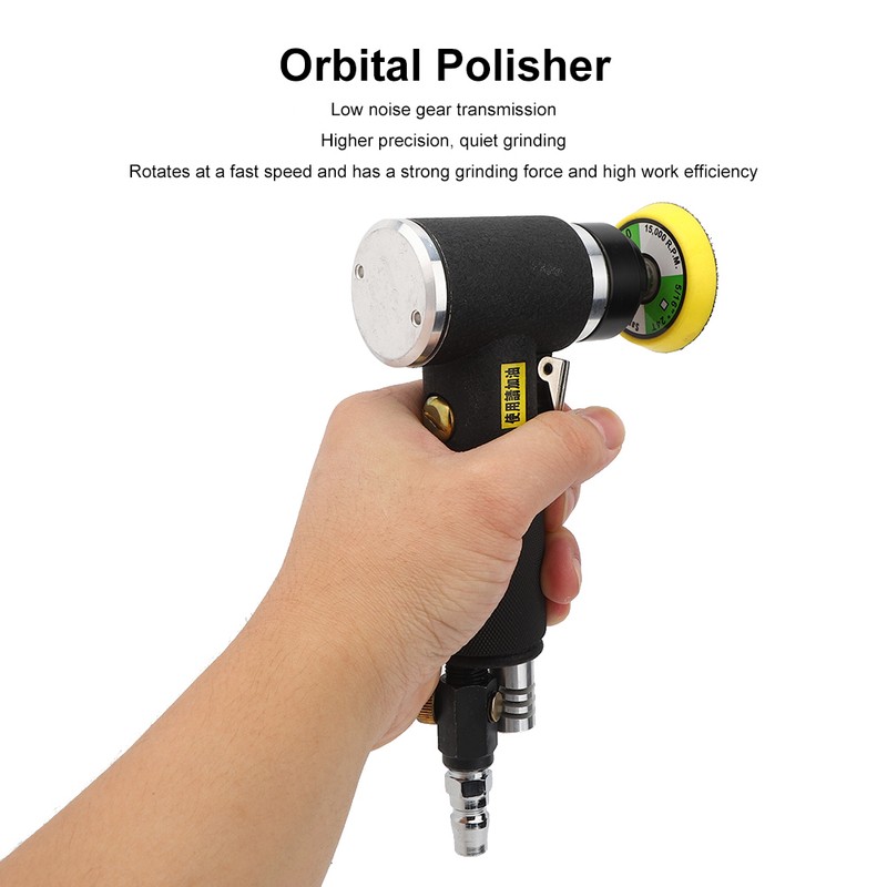 AT-1500-2 Pneumatic Angled Sander Polishing Machine Eccentric Grinding Tools 90