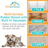 FURemover Pet Hair Removal Rubber Broom, 61" Telescopic Handle