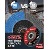EZARC 12 Pack 120 Grit Flap Discs 4 1/2 for