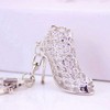 Lurrose High Heels Crystal Key Ring - Rhinestone Shoe Pendant