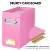 BALEINE File Organizer Box, Cardboard File Folder Organizer with Handle