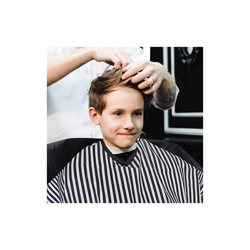 TRIXES Full Length Black White Monochrome Hairdressers Gown - Adjustable