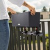 LECHUZA -Accessories Balcony Box Holder Support for Balconera 80-100 White,