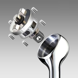 Zero Degree 38150 Ultra-Precise Gearless Ratchet – Nickel Plated High-Carbon Steel with ASME Certified Torque – Durable & Rust-Resistant – Perfect for Tight Spaces, 1/4" Drive