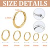 JUZICHEN 3-7 Pairs Silver Gold Hoop Earrings for Women, Stainless
