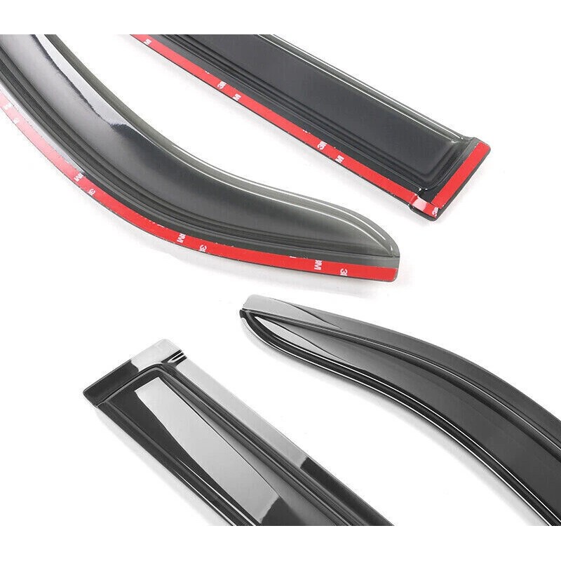 SDZ Front Rear Window Visor Set Sun Vent Rain Wind