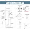 Aolemi Shower Tub Faucet Set with Handheld Spray Shower System