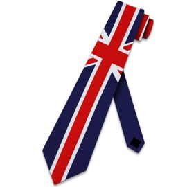 Three Rooker United Kingdom Flag Necktie Union Jack mens tie