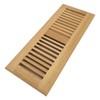 Homewell 2 Pcs White Oak Wood Floor Register, Drop in