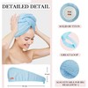 YoulerTex - Toalla de microfibra para el pelo para mujer,