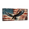 Large Bald Eagle Wall Art American Flag and Eagle Pictures
