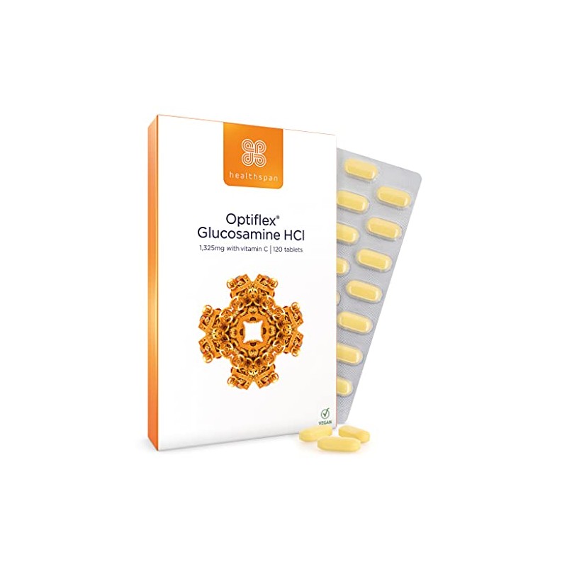 Healthspan Optiflex Glucosamine HCI 1,325mg with Vitamin C | Shellfish