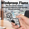 Blanzonic Cool Torch Lighter - Windproof Refillable with Adjustable Butane