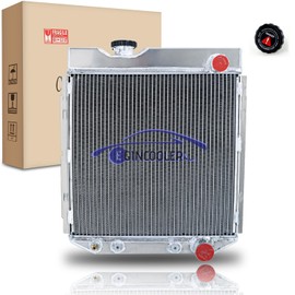 EGINCOOLER 3 Core Aluminum Radiator for ford 1964-1966 Mustang / 1963-1965 Falcon Comet l6 V8 3 Row Radiator Radiador