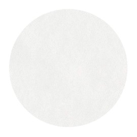 Caspari Round Luster Felt-Backed Coasters in Pearl - Set of 16
