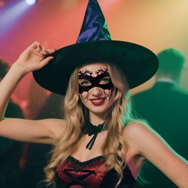 RainFlowwer Lace Masquerade Mask for Women– Adjustable Venetian Eye Mask for Cosplay,Balls & Special Occasions (B)