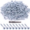 Glarks 160Pcs Pocket Hole Screw Set 8 Size Square Drive