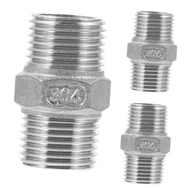 Operitacx 1 Satz Edelstahlbeschläge Armaturen Schlauch Rohr Anschlüsse 1/2 Zoll Pex-wasserhahnanschluss Pex-beschläge Aus Metall Pex-fittings 1/2 Zoll Rostfreier Stahl Silver 3 Stück