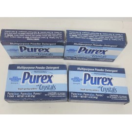 Purex 4 Ultra Purex Powder Detergent with Crystals Fresh Spring Waters 1 load ea