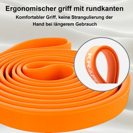 KRAFIT Fitness Bands & Resistance Bands Set - 4 Strengths for Strength Training, Pilates, Calisthenics & Yoga - Tear-Resistant, Non-Slip & Portable - Ideal for Home, Gym & Outdoor Use