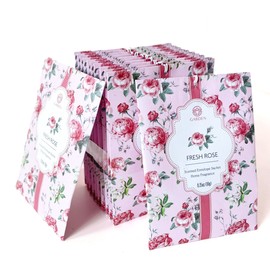 Fresh Rose Scented Sachets - 12 Pack, Long-Lasting Home Fragrance Sachet Bags, Large Fresh-Scented Packets, Sachets for Drawers and Closets