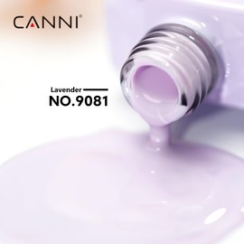 CANNI Purple Gel Nail Polish, 1Pcs Light Purple Gel Polish Pastel Violet Color High Gloss Soak Off U V French Nail Manicure Salon DIY
